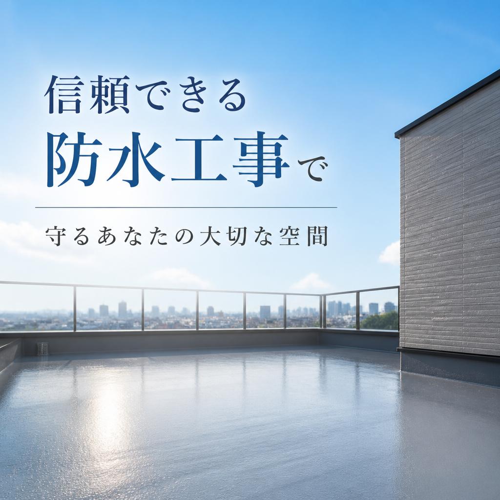 信頼できる防水工事で守るあなたの大切な空間