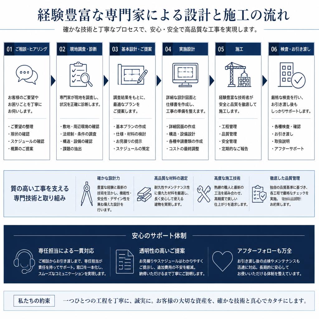 高品質な設計と施工