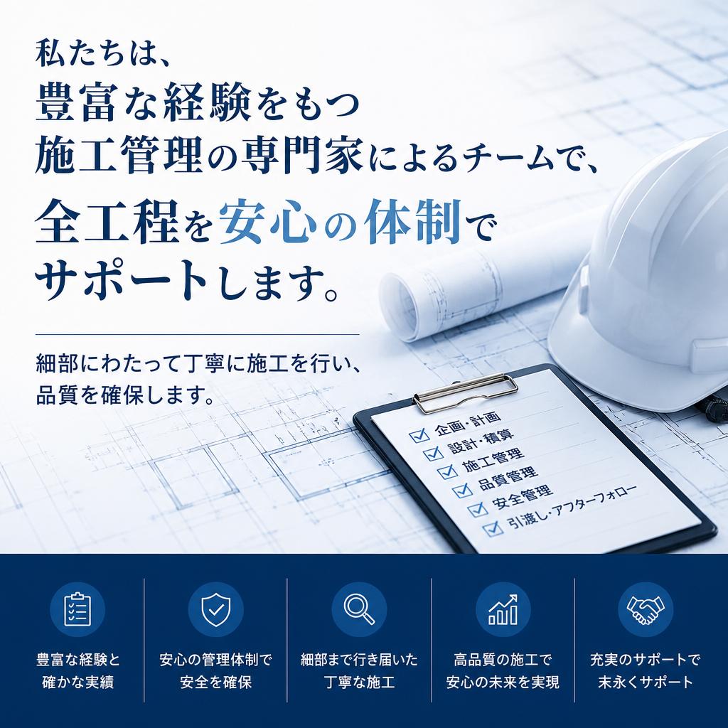 施工管理のプロ集団