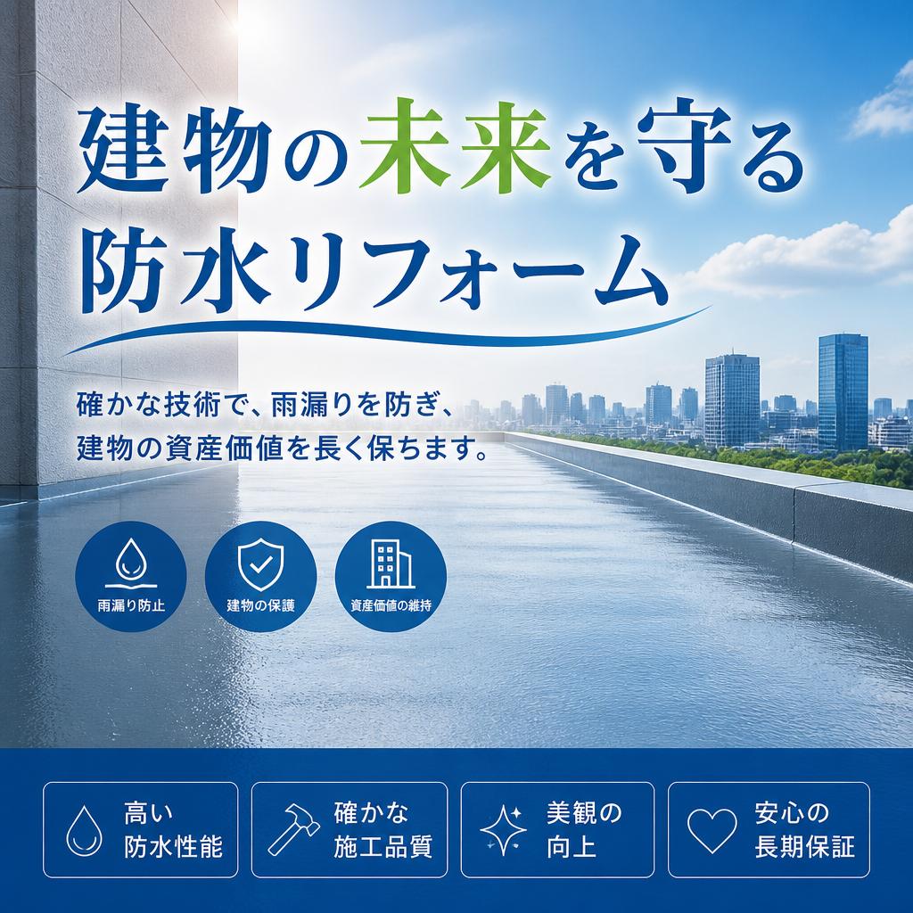 建物の未来を守る防水リフォーム