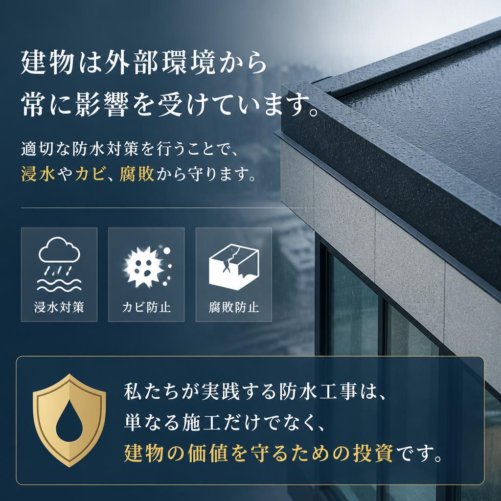 2. 防水工事で守る、建物の命