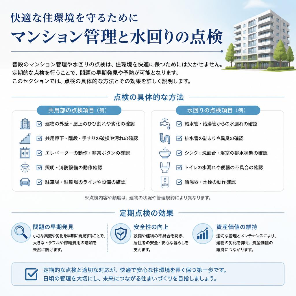4. マンション管理と水回りの点検の重要性