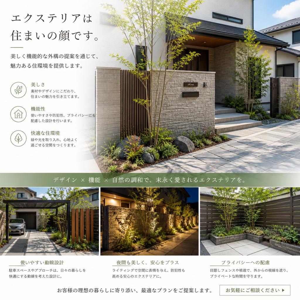 エクステリアのデザイン