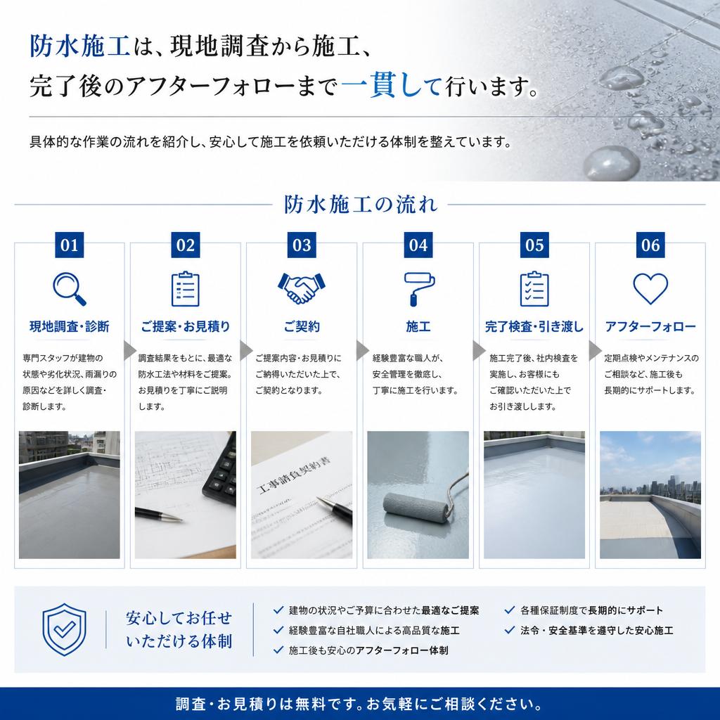 施工ステップのご紹介
