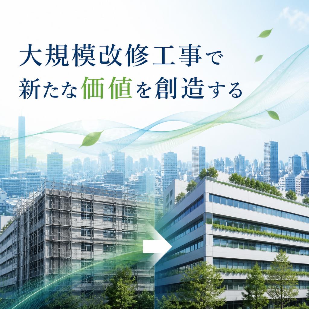 大規模改修工事で新たな価値を創造する