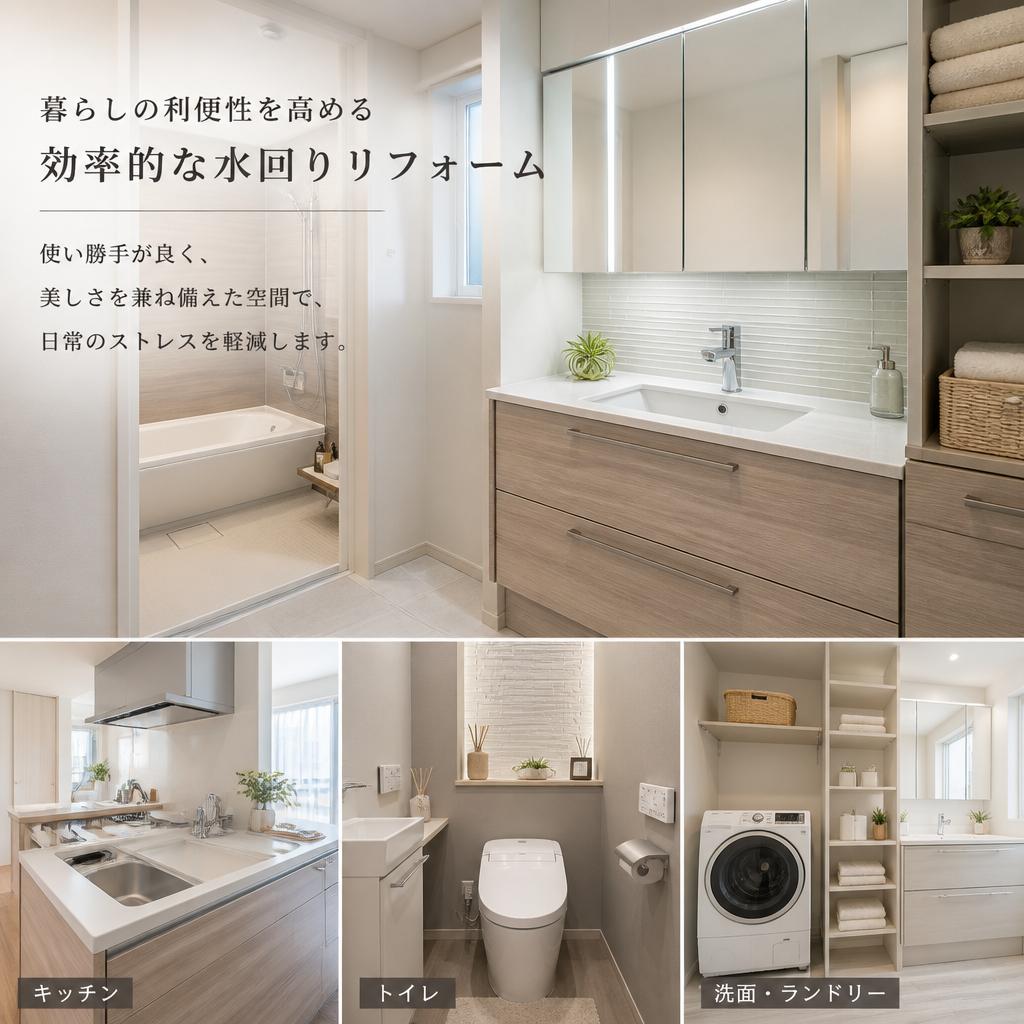 機能的な水回りリフォーム