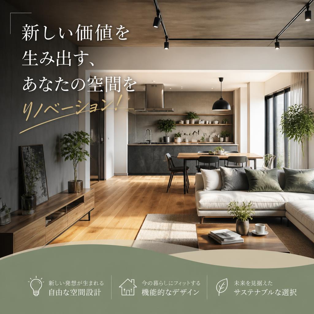 新しい価値を生み出す、あなたの空間をリノベーション！