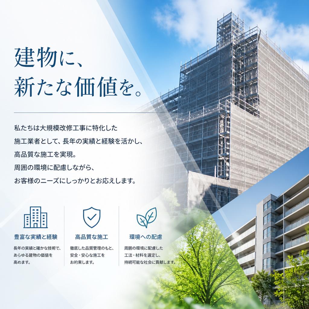 私たちの強み：施工業者としての専門性
