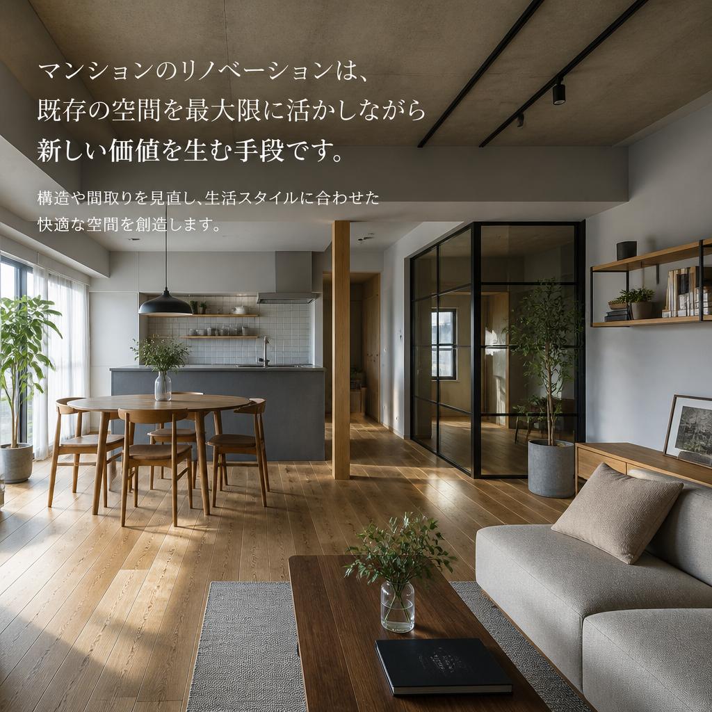 マンションリノベーションで新しい価値を