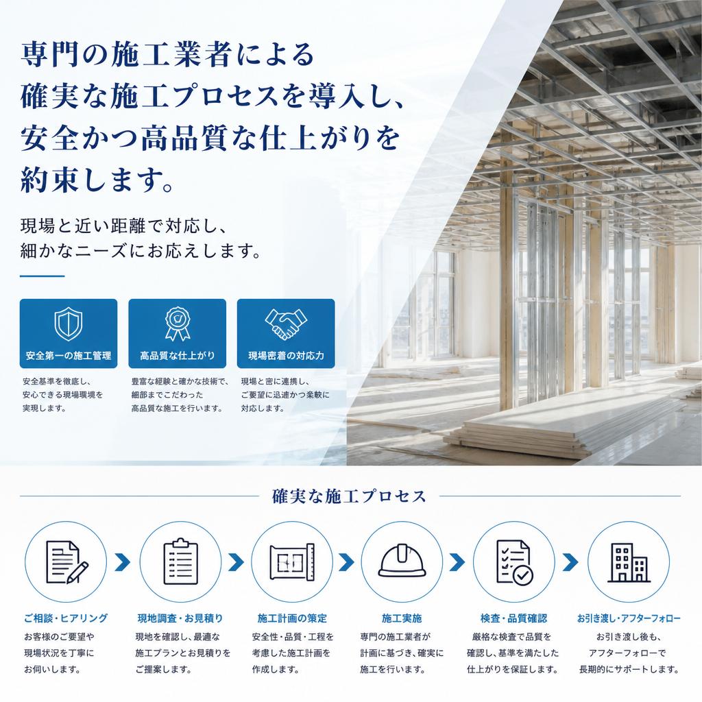 独自の施工プロセス