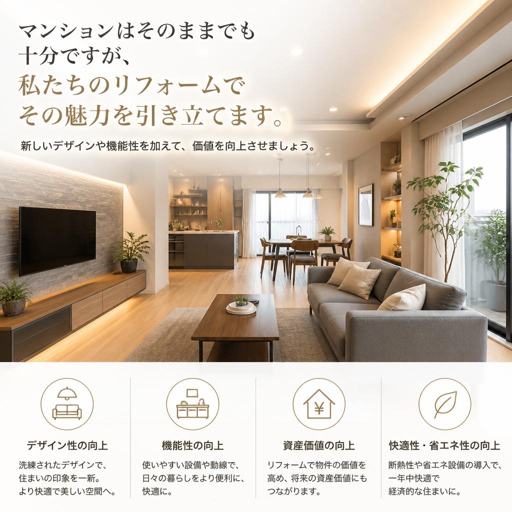 3. マンションリフォームで新しい価値を創造
