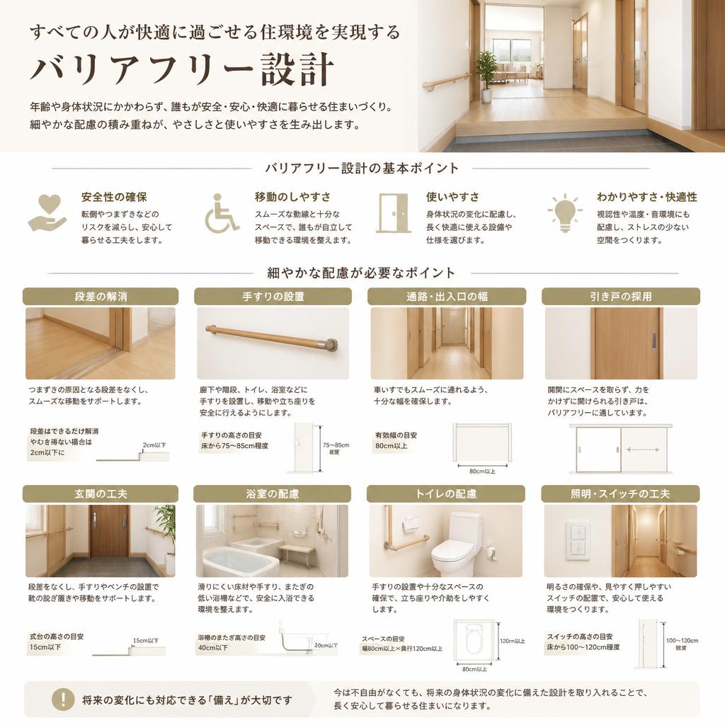 バリアフリー対応の施工