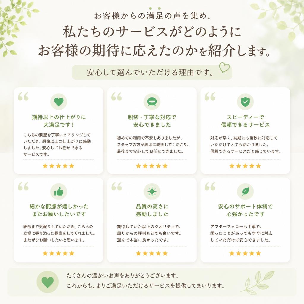 お客様の声
