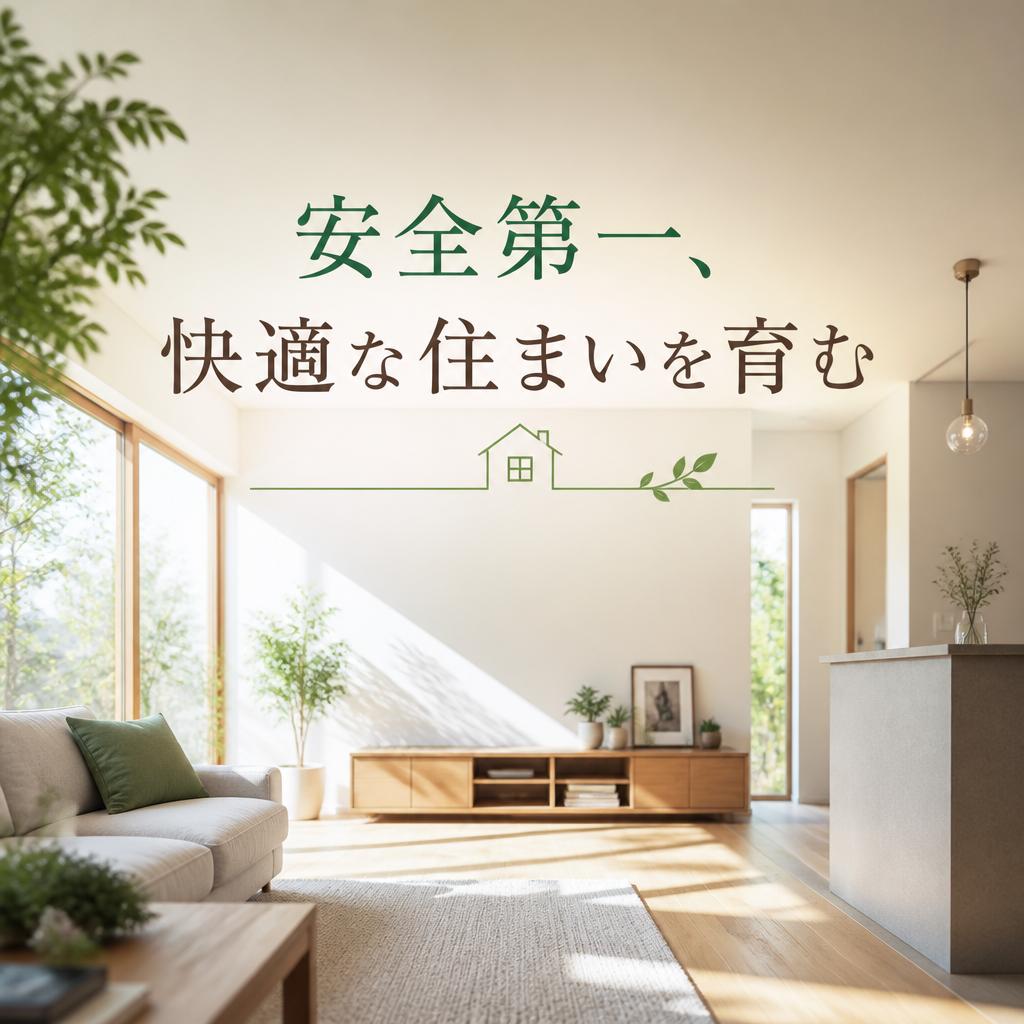 安全第一、快適な住まいを育む