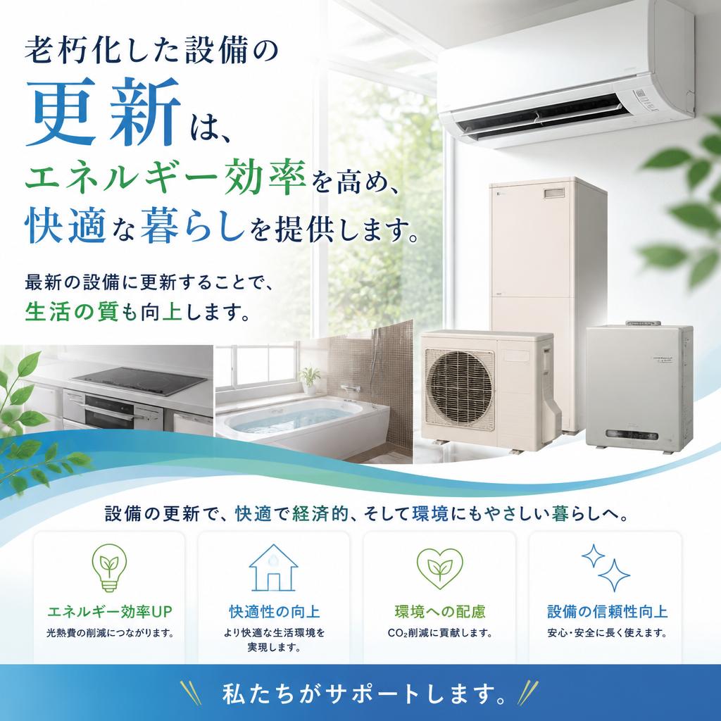 設備更新で価値を高める