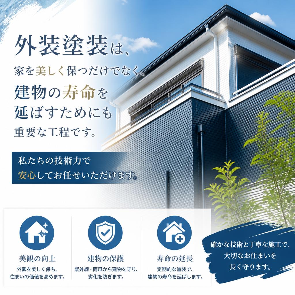高品質な外装塗装で美しさを保つ