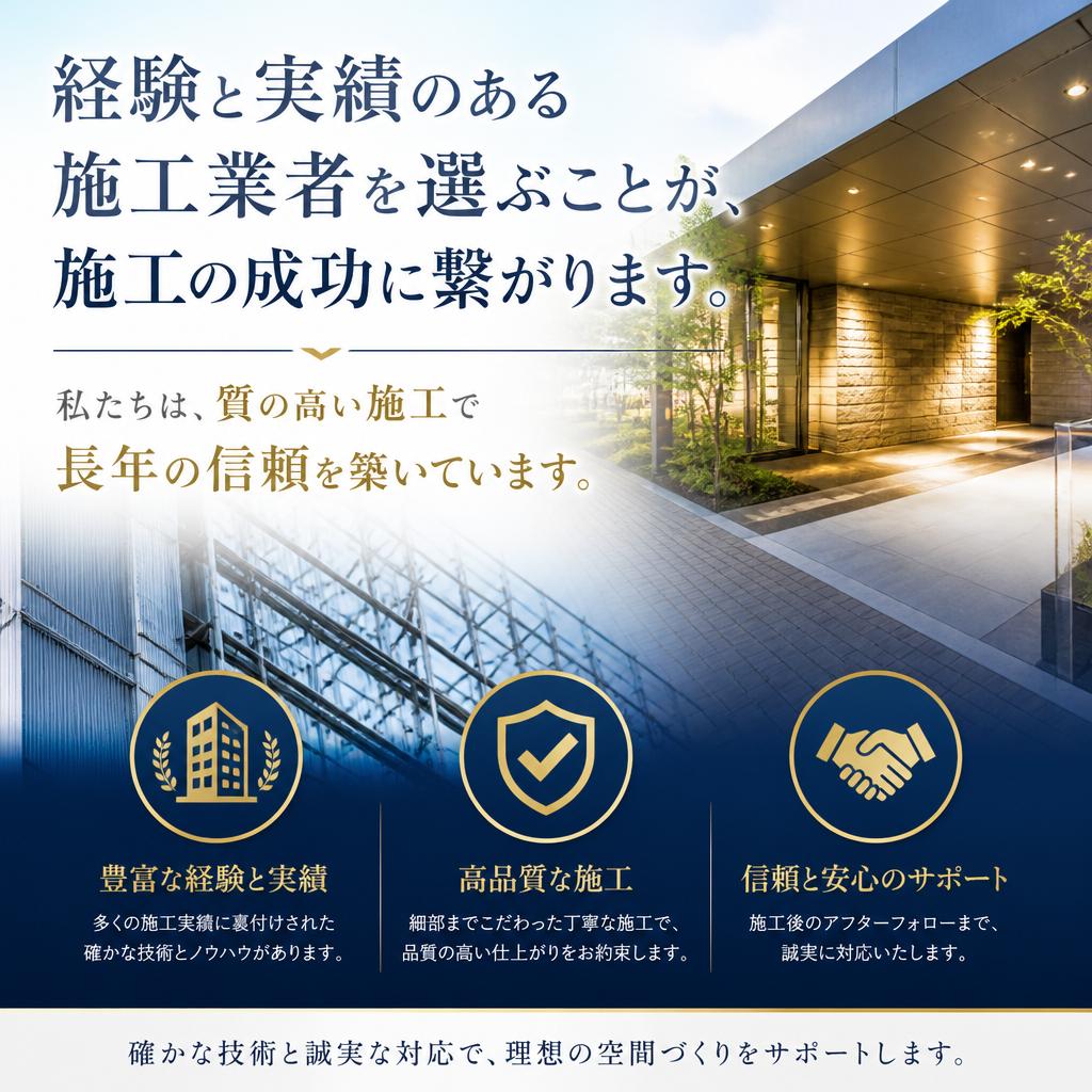2. 施工業者選びの重要ポイント