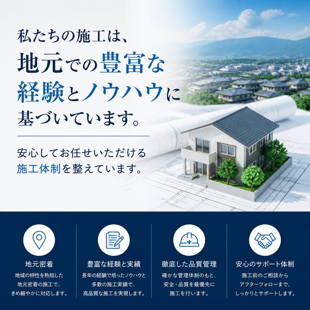 安心・信頼の施工