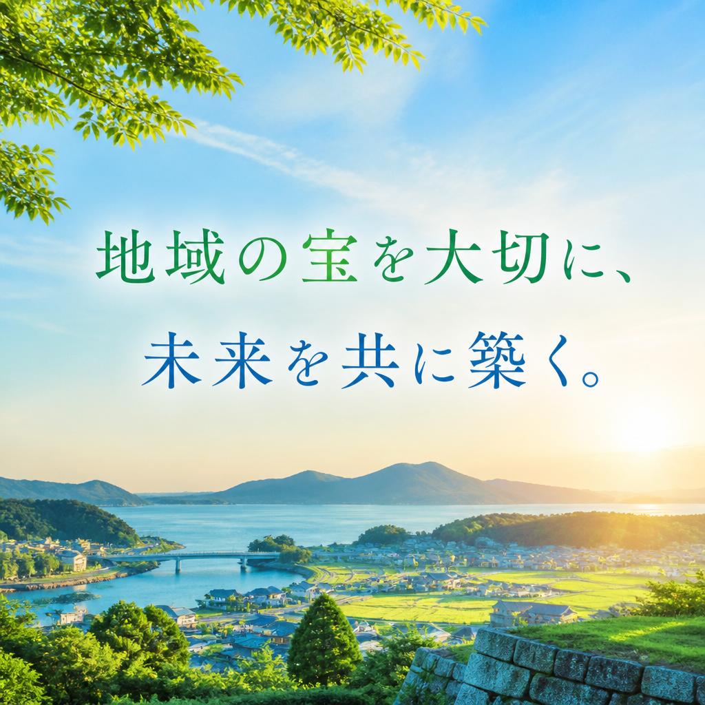 地域の宝を大切に、未来を共に築く。