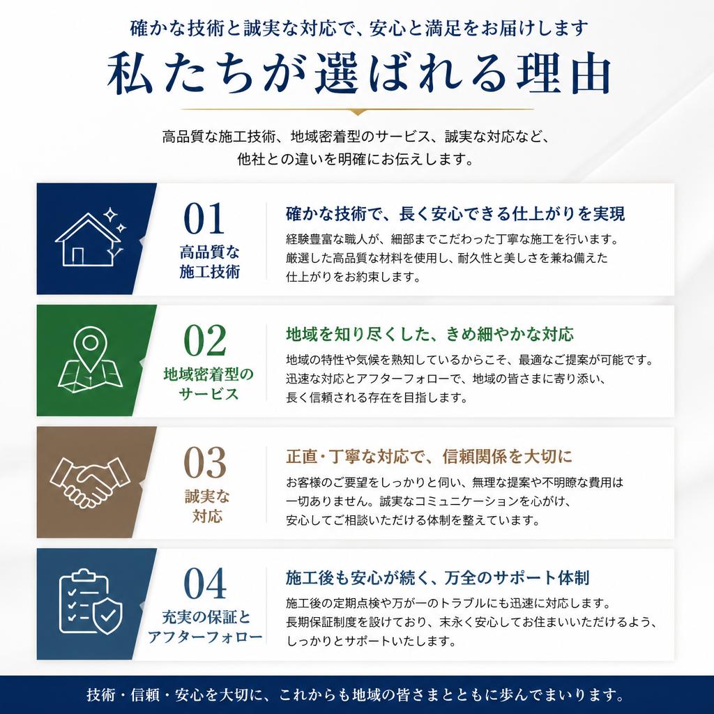 選ばれる理由