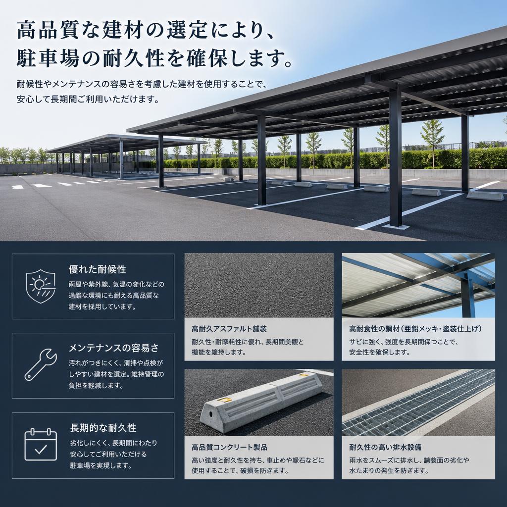 厳選された建材で安心な整備
