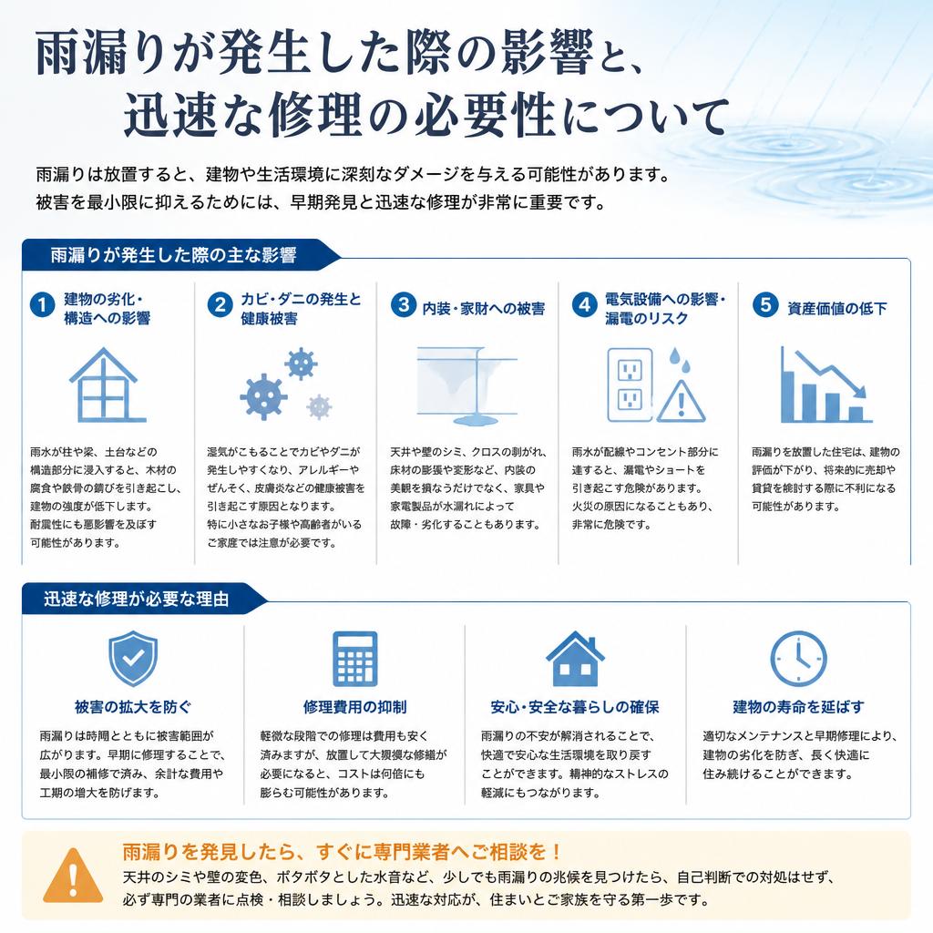 3. 雨漏り修理：見逃せない初期対応の重要性