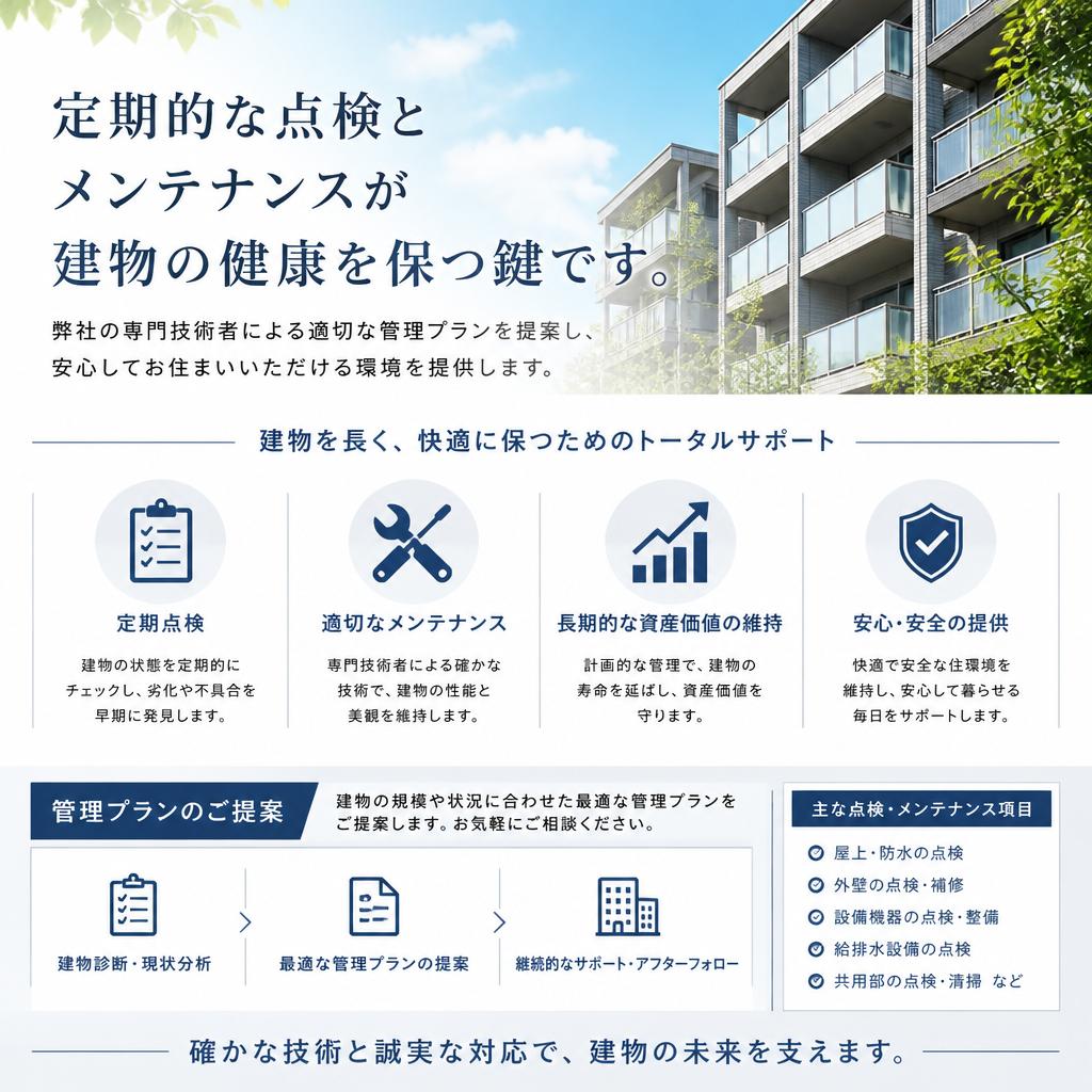 2. 建物管理の最適プランを提案