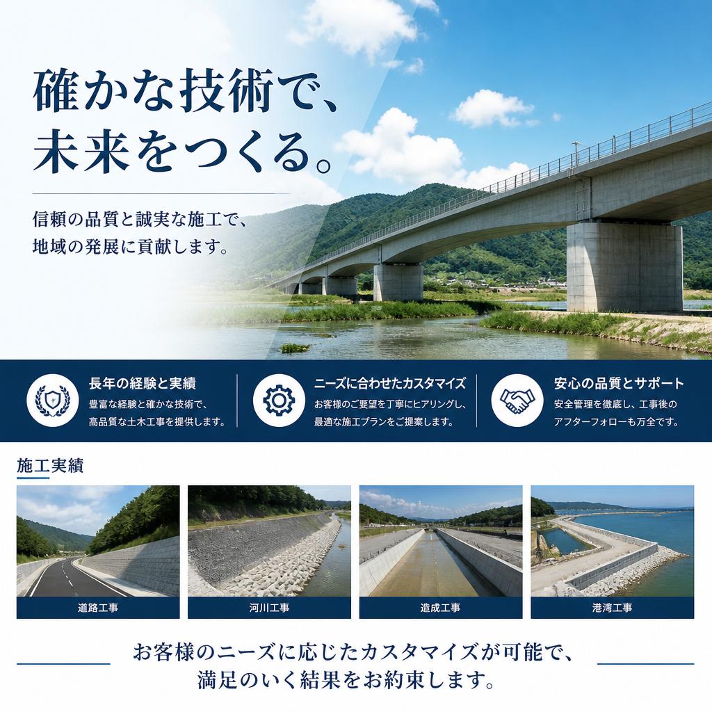 経験豊富なプロによる土木工事