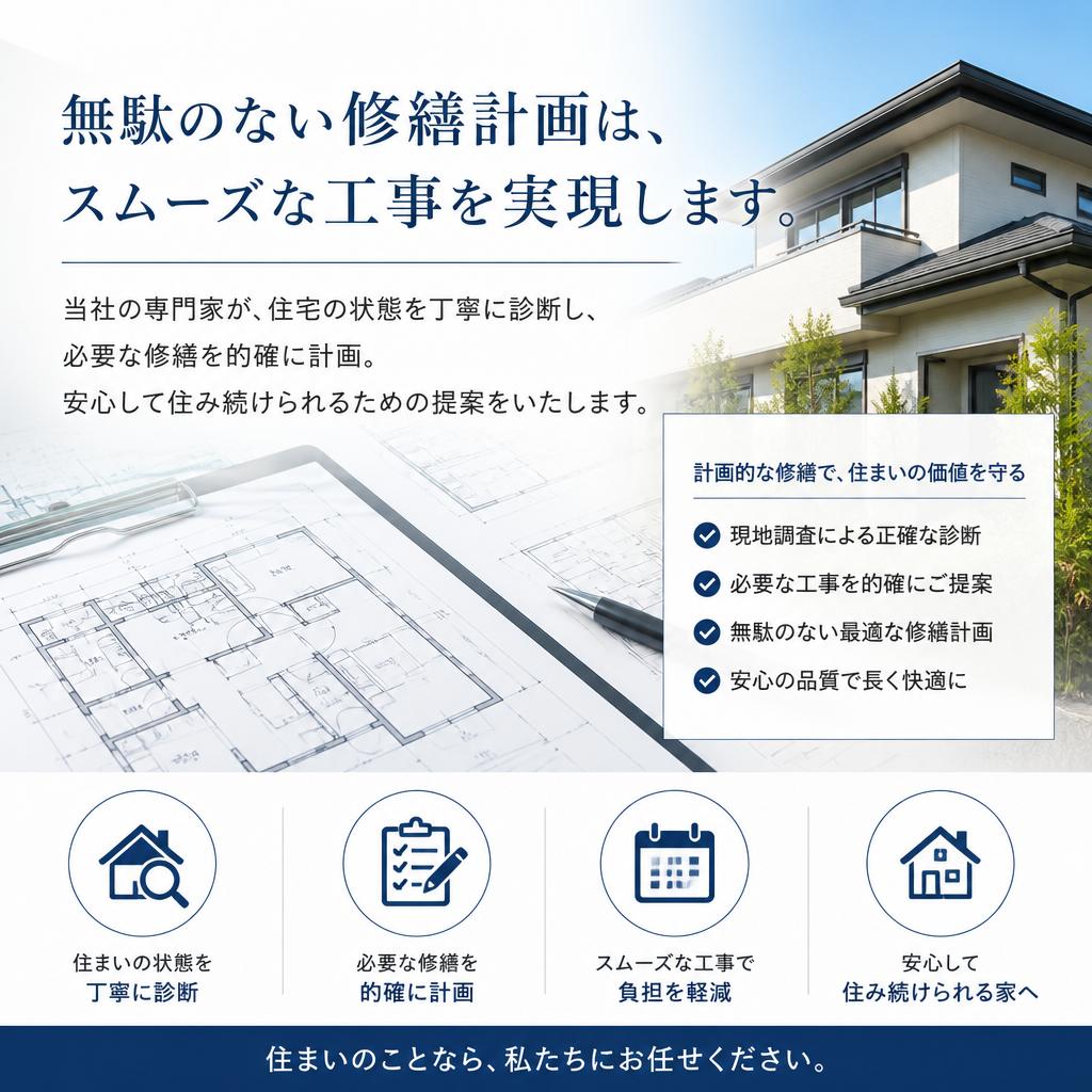 的確な修繕計画の立案