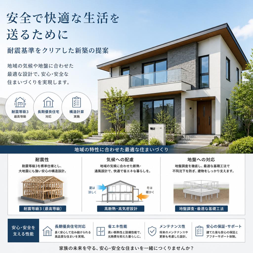 耐震性の高い新築