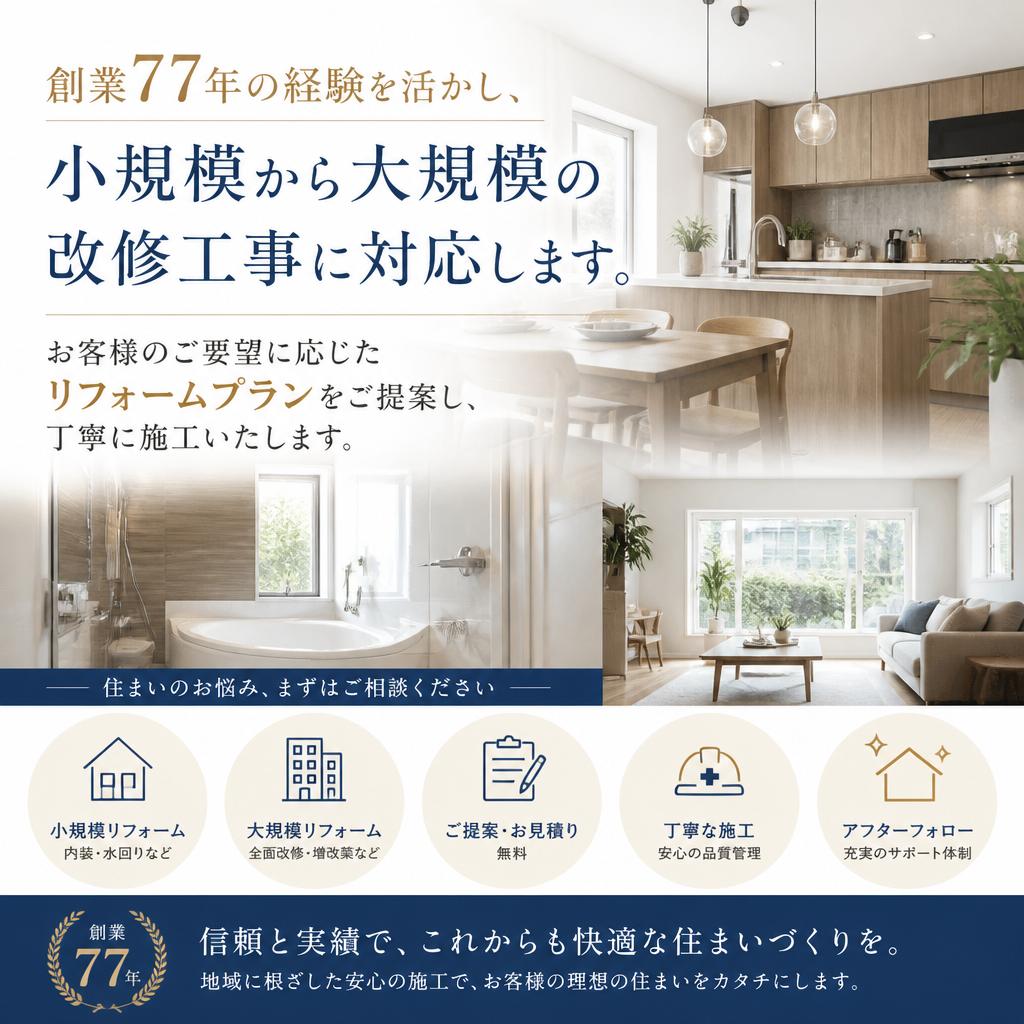 住宅改修工事の実績