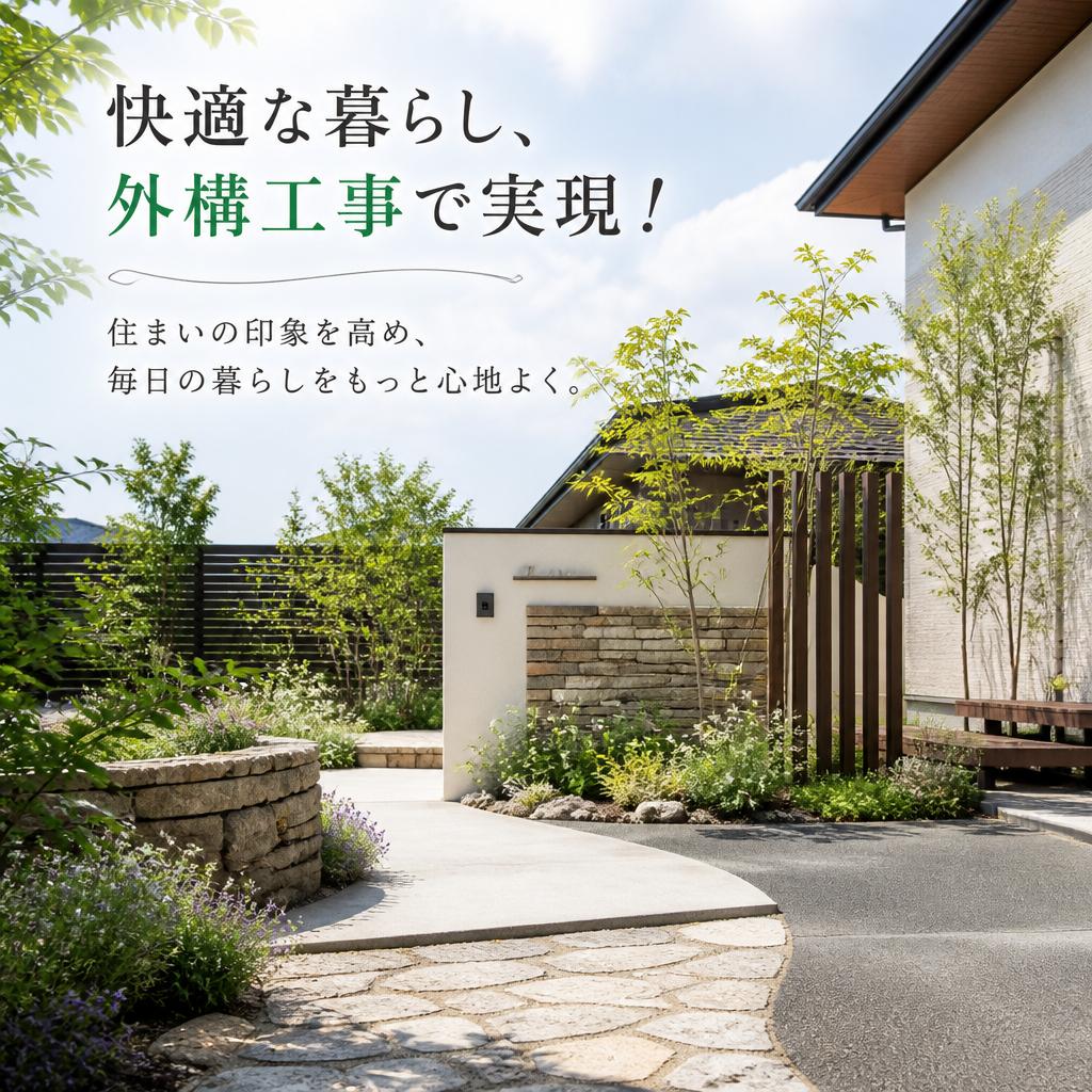 快適な暮らし、外構工事で実現！