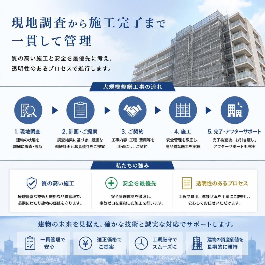 当社の施工プロセス