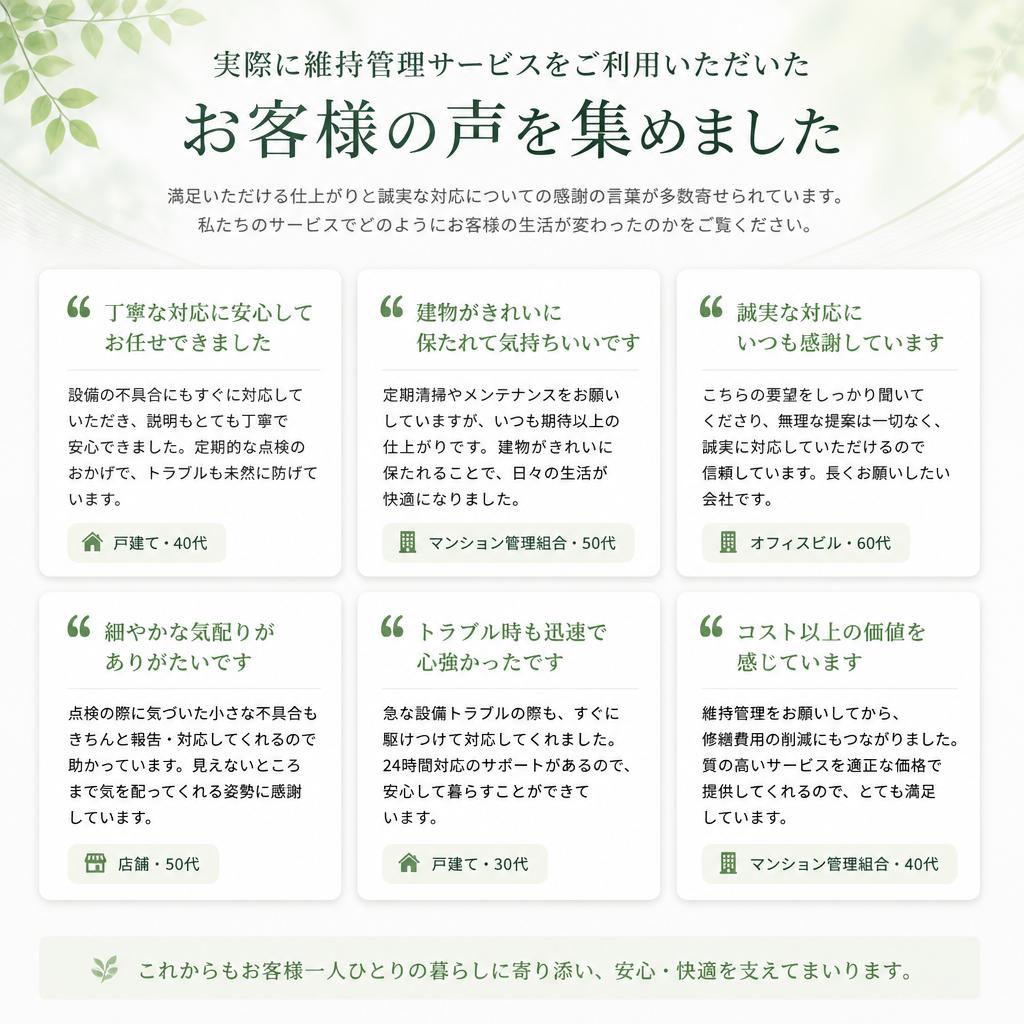 顧客の声