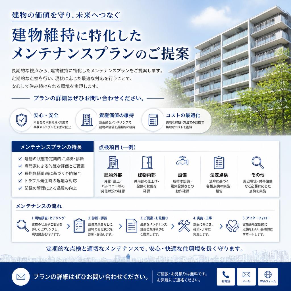 維持管理プランのご紹介