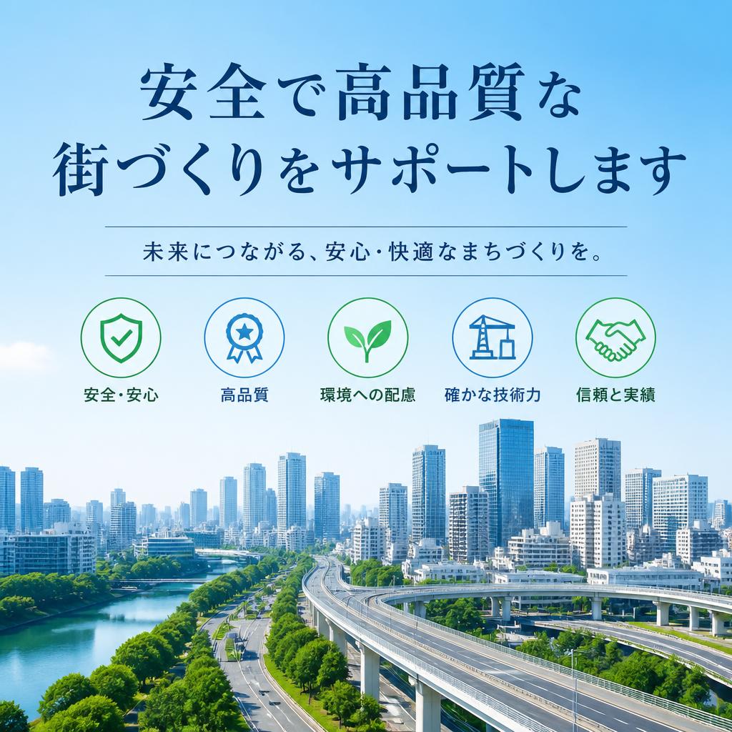 安全で高品質な街づくりをサポートします