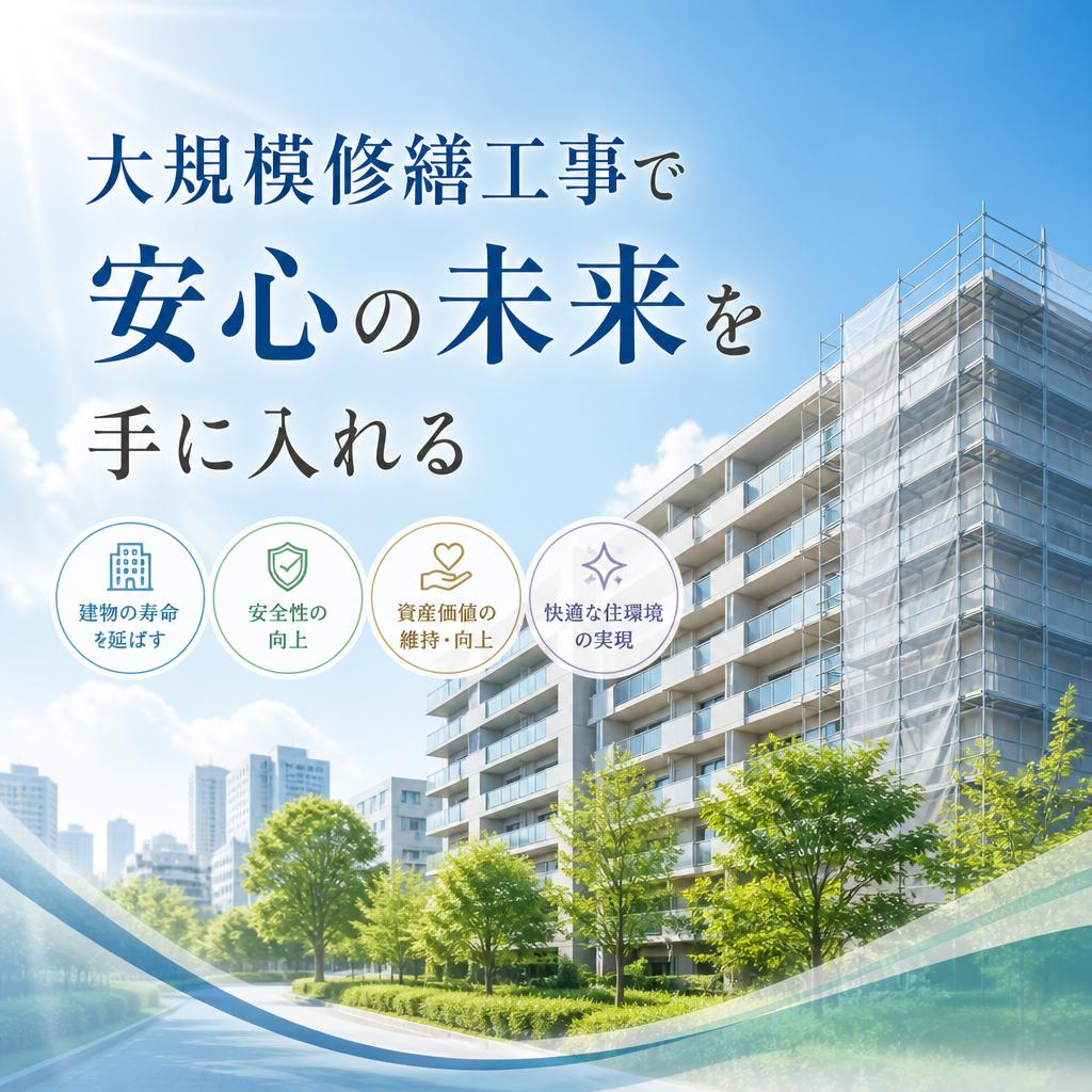 大規模修繕工事で安心の未来を手に入れる