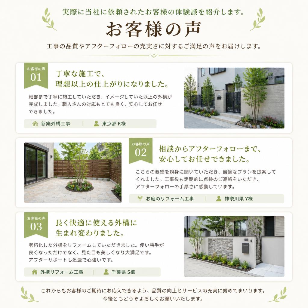 お客様の声