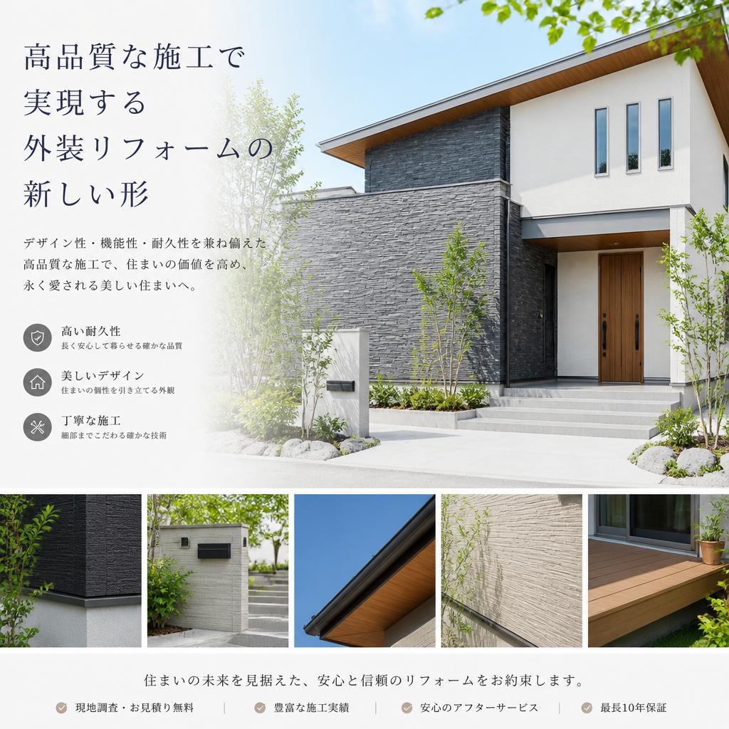高品質な施工で実現する外装リフォームの新しい形