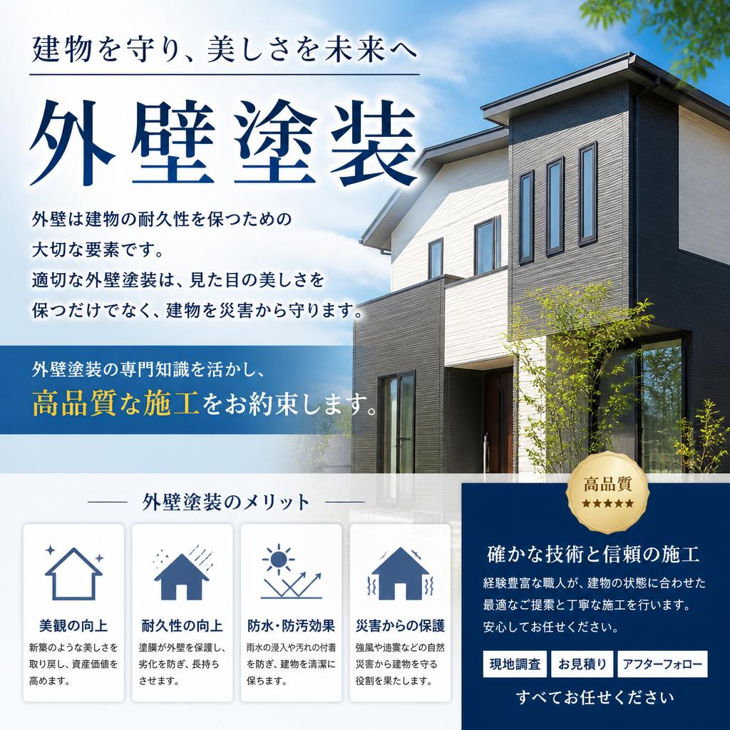 外壁塗装の重要性