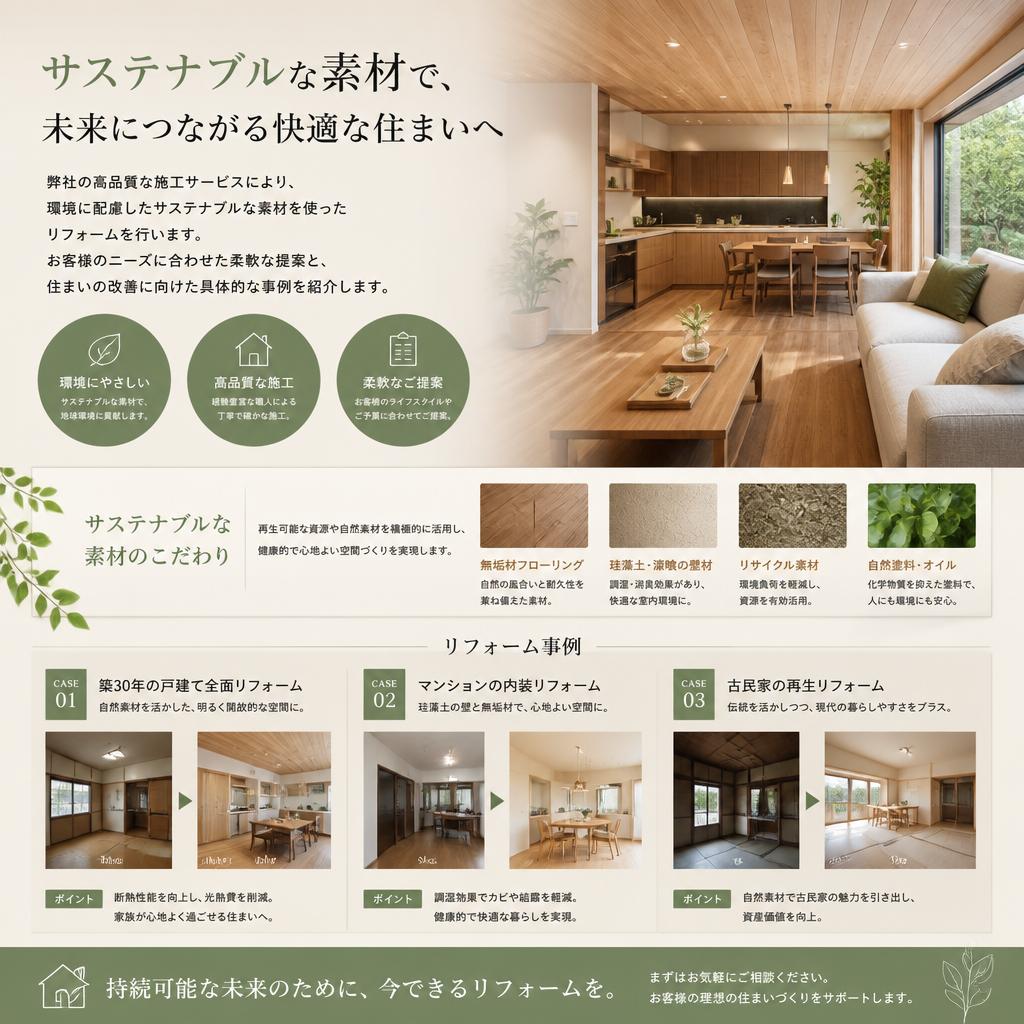 快適な空間を実現する施工サービス