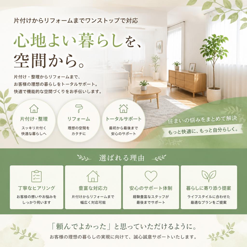 住宅改修の幅広いサービス